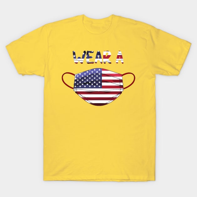 Wear A Mask American T-Shirt by trendybestgift